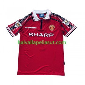 Jalkapallo Pelipaidat/Peliasut Manchester United Beckham 7 Retro Kotipaita 1998-1999 Lyhythihainen
